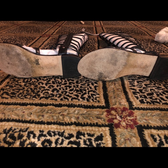 Stuart Weitzman Gladiator Sandals (Black) - Picture 3 of 3